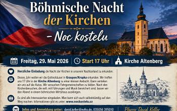 Nacht der Kirchen in Tschechien, 29. 5. 26